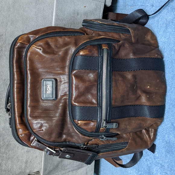 Tumi Other - TUMI Alpha Bravo Nellis Backpack Brown Leather